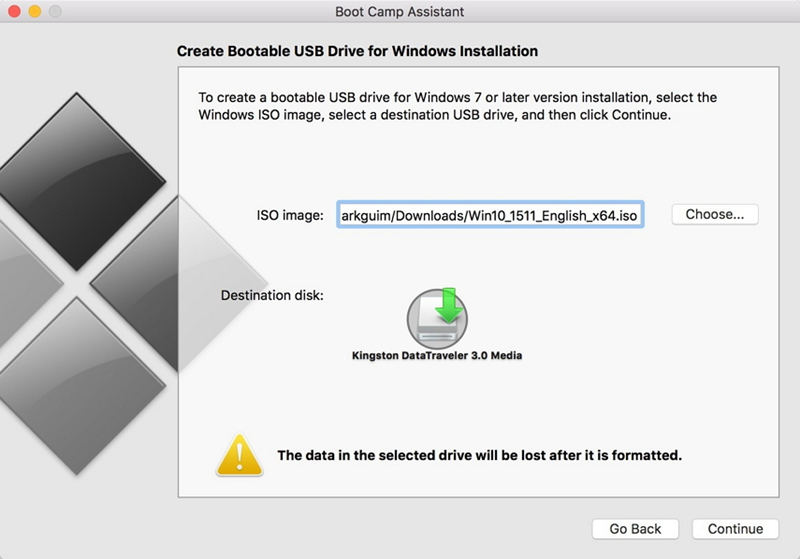 usb bootable windows 10 on mac for pc